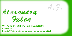 alexandra fulea business card